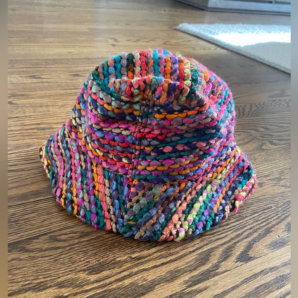 Lele Sadoughi Crochet Bucket Hat